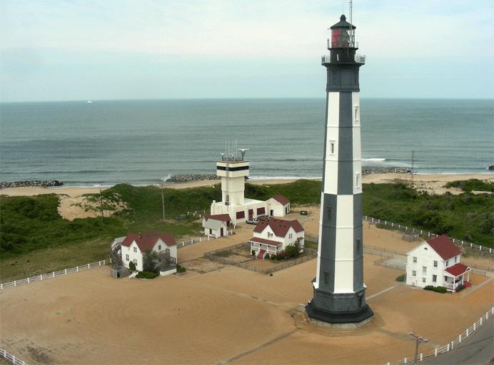 LighthouseNewFromTopofOld.gif - From 90 feet up (plus a hill), you can see a lot...