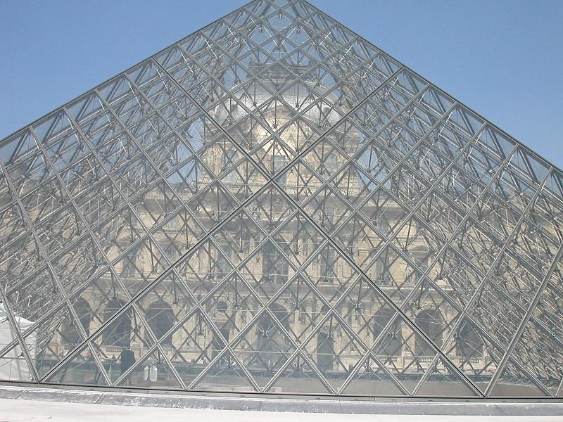 DSCN5176ParisLouvre.JPG - Looking through the pyramid at the Louvre